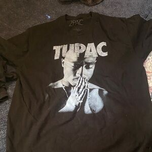 2PAC Black Graphic Tee